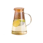 High Brossilicate Glass Jug with Steel Lid No.029
