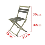 2 In 1 Folding Steel Chair - Image 5