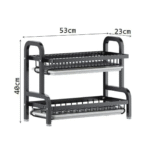 2‑Layer Large Capacity Dish Rack - Image 5