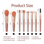 8 Pcs Makeup Brush Set - Image 2