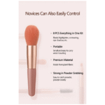 8 Pcs Makeup Brush Set - Image 5