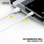 Aspor A100 3.0A Fast Charging USB to Micro USB Cable - Image 2