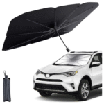 Car Windshield Umbrella with Leather Pouch - Image 2