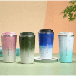 Double colour Smart Temperature Travel Coffee Mug with LED Display - Image 3