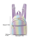 N‑50 Women’s Quilted Pastel Mini Backpack - Image 4