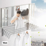 Wall-Mounted Stainless Steel Clothes Rack – 80cm - Image 4