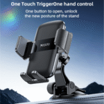 Yesido C175 One-touch Opening 360° Adjustable Mini Suction Cup Phone Holder - Image 2