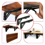 2 Pcs Folding Shelf Brackets - 12 Inch - Image 2