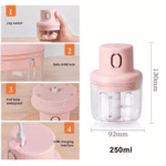 Mini Auto Rechargeable Vegetables and Garlic Chopper - Image 4