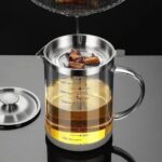 Borosilicate Measuring Glass Pot Jar With Lid - 1.2L - Image 4