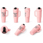 Mood the Cup 900ml Insulated Tumbler with Handle & Flip Straw Lid - Image 2