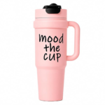 Mood the Cup 900ml Insulated Tumbler with Handle & Flip Straw Lid - Image 3